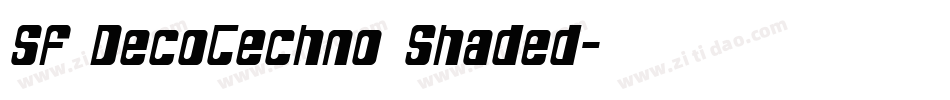 SF DecoTechno Shaded字体转换